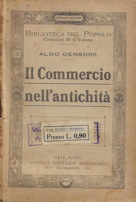 Il Commercio nell'Antichità - copertina