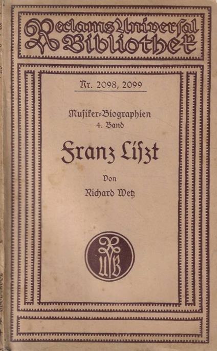 Franz Liszt - copertina