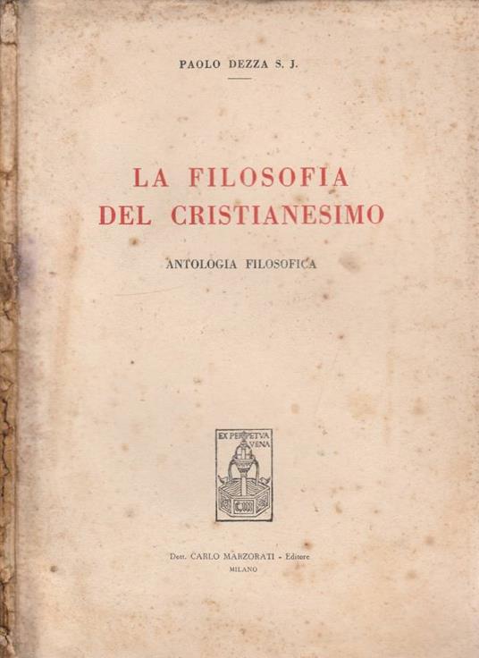 La filosofia del Cristianesimo - copertina