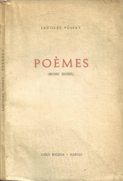Poèmes (Second Recueil) - copertina