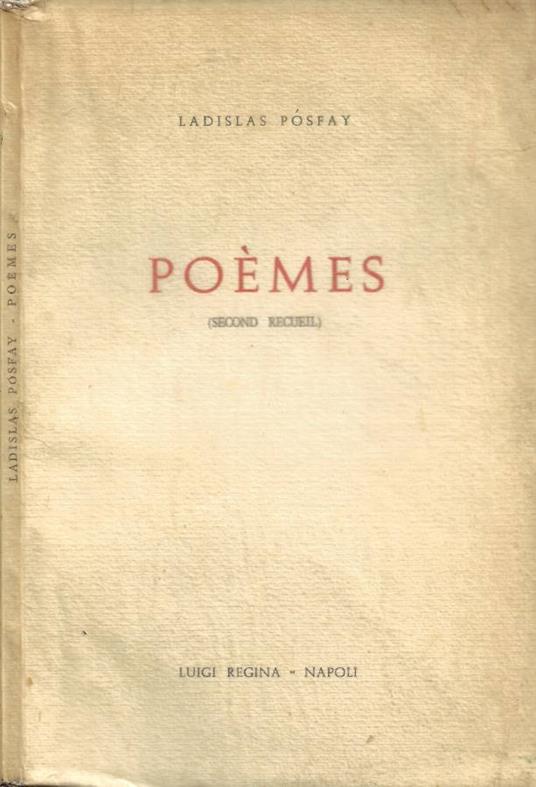 Poèmes (Second Recueil) - copertina