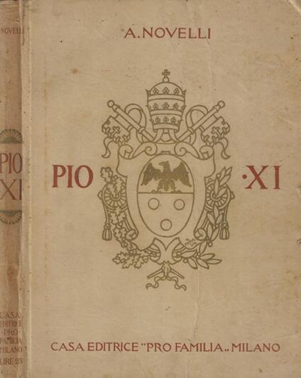 Pio XI (Achille Ratti) - copertina