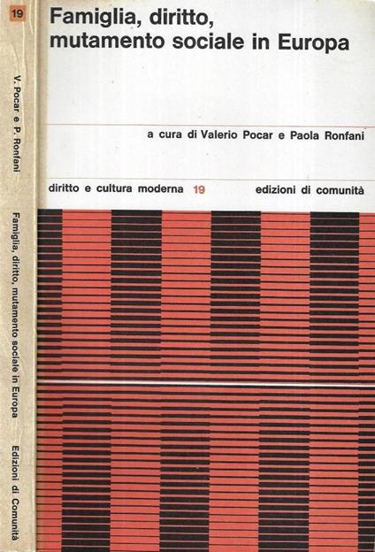 Famiglia, diritto, mutamento sociale in Europa - copertina