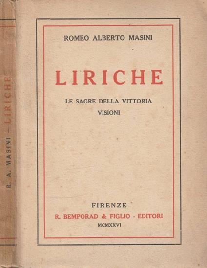 Liriche - copertina