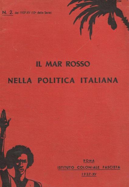 Il Mar Rosso nella politica italiana - copertina