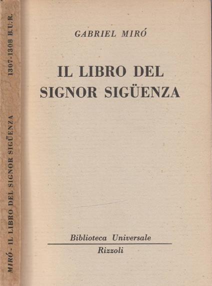Il libro del signor Siguenza - copertina