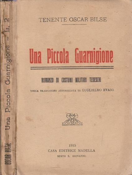 Una piccola guarnigione - copertina
