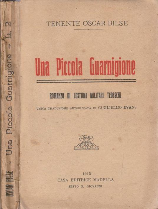Una piccola guarnigione - copertina