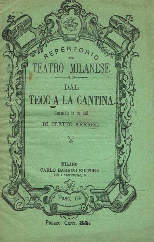 Dal tecc a la cantina - Cletto Arrighi - copertina