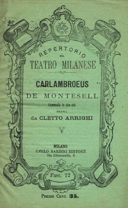 Carlambrorus de Montesell - Cletto Arrighi - copertina