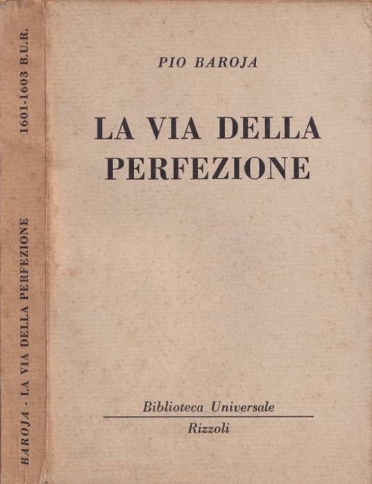 La via della perfezione - Pio Baroja - copertina