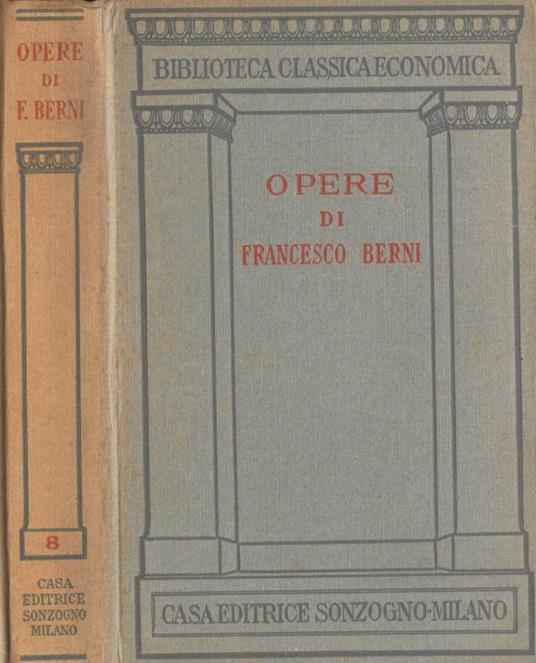 Opere - Francesco Berni - copertina