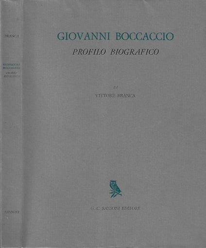 Giovanni Boccaccio - Vittore Branca - copertina
