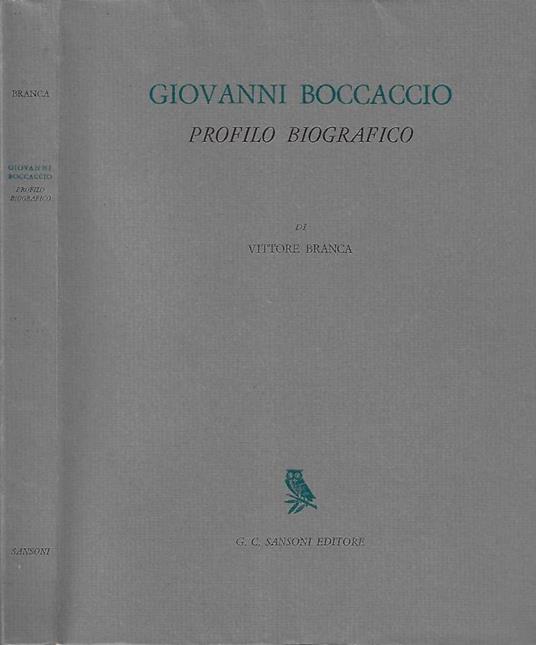 Giovanni Boccaccio - Vittore Branca - copertina