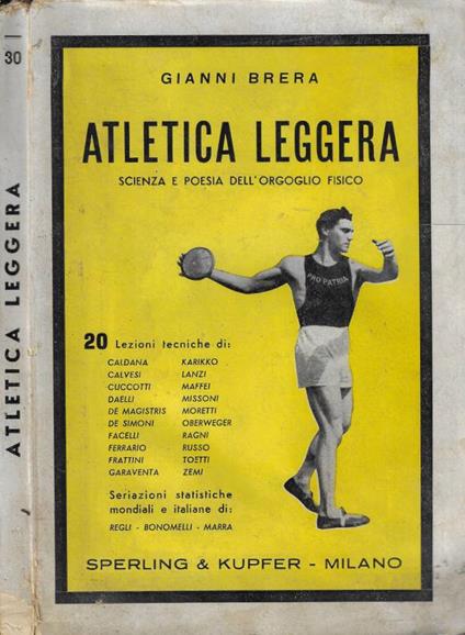 Atletica leggera - Gianni Brera - copertina