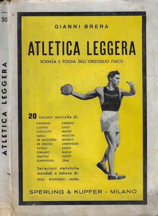 Atletica leggera - Gianni Brera - copertina