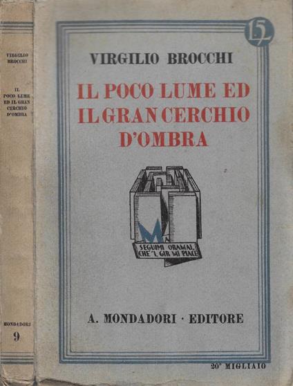 Il poco lume ed il gran cerchio d'ombra - Virgilio Brocchi - copertina