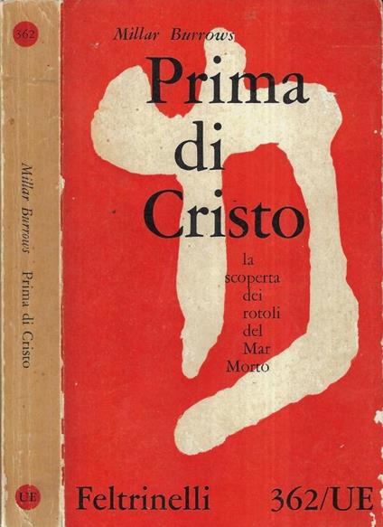 Prima di Cristo - Millar Burrows - copertina