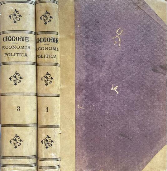 Principj di economia politica vol 1,3 - Antonio Ciccone - copertina