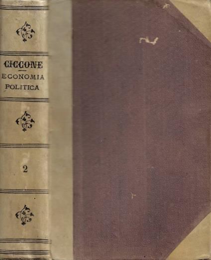 Principj di Economia Politica. Vol. II - Antonio Ciccone - copertina