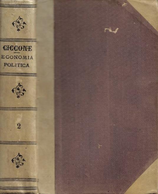 Principj di Economia Politica. Vol. II - Antonio Ciccone - copertina