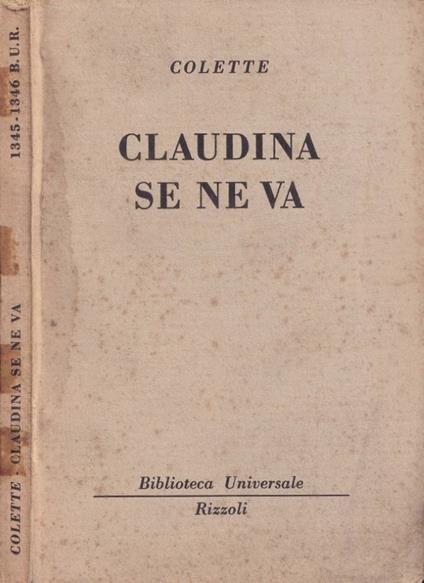 Claudina se ne va - Colette - copertina