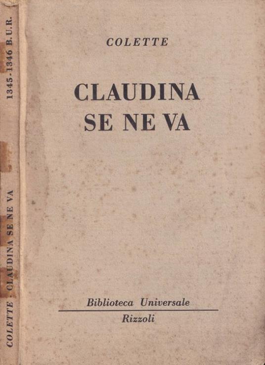 Claudina se ne va - Colette - copertina