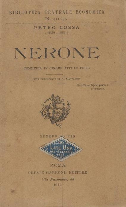 Nerone - Petro Cossa - copertina