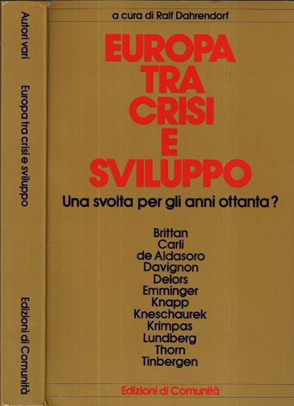 Europa tra crisi e sviluppo - Ralf Dahrendorf - copertina