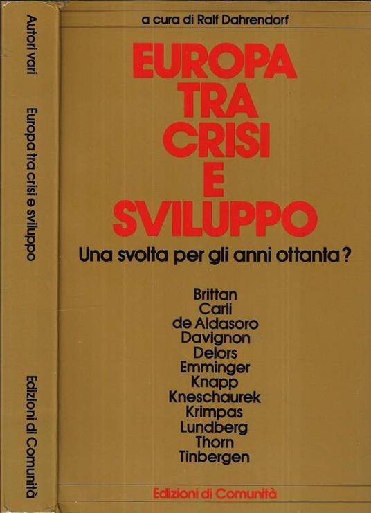 Europa tra crisi e sviluppo - Ralf Dahrendorf - copertina
