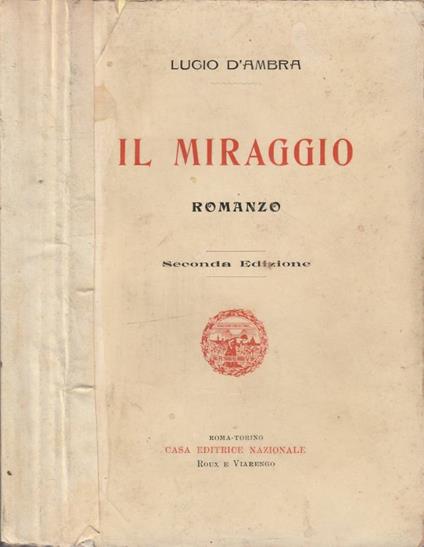 Il miraggio - Lucio D'Ambra - copertina