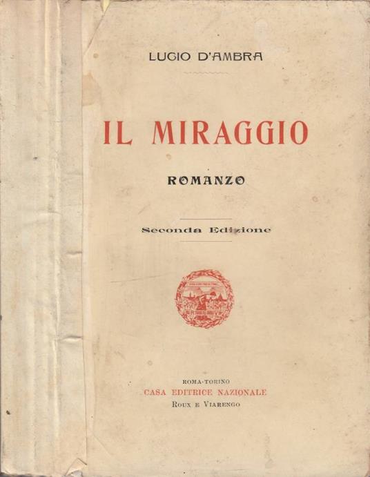 Il miraggio - Lucio D'Ambra - copertina
