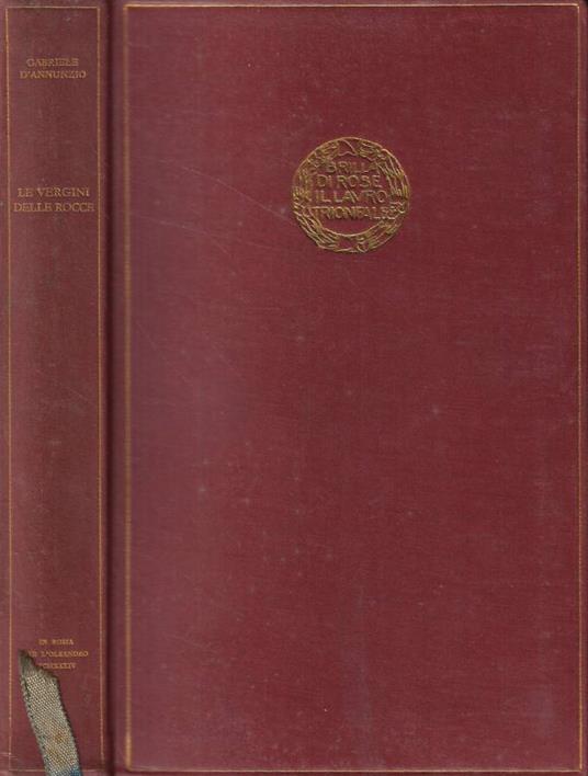 Le vergini delle rocce - Gabriele D'Annunzio - copertina