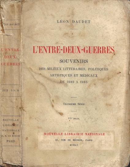 L' Entre-Deux-Guerres - Léon Daudet - copertina