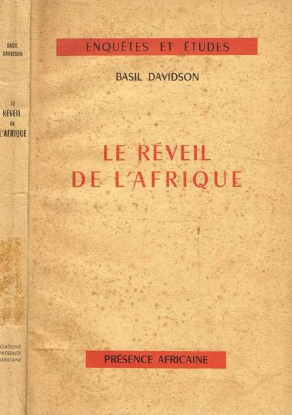 Le réveil de l'Afrique - Basil Davidson - copertina