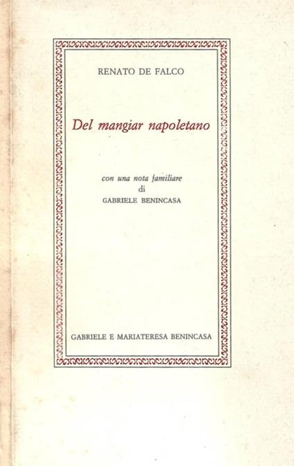 Del mangiar napoletano - Renato De Falco - copertina