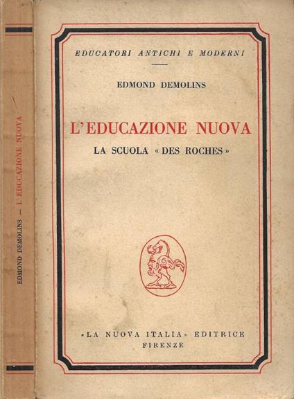 L' Educazione Nuova - Edmond Demolins - copertina