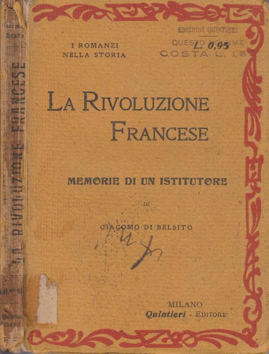 La rivoluzione francese - Giacomo Di Belsito - copertina