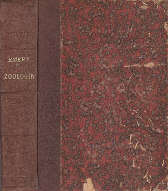 Compendio di zoologia - Carlo Emery - copertina