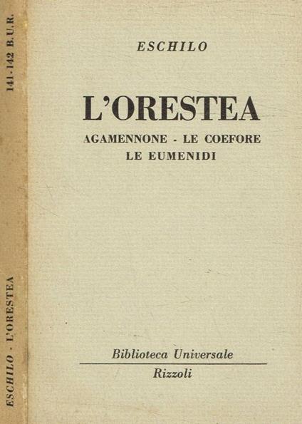 L' Orestea - Eschilo - copertina