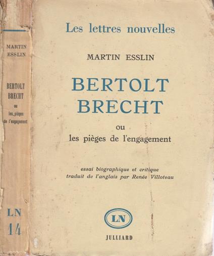 Bertolt Brecht - Martin Esslin - copertina