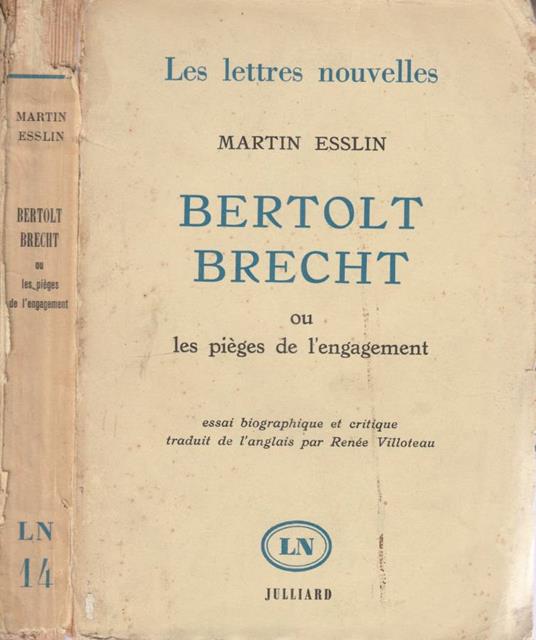 Bertolt Brecht - Martin Esslin - copertina