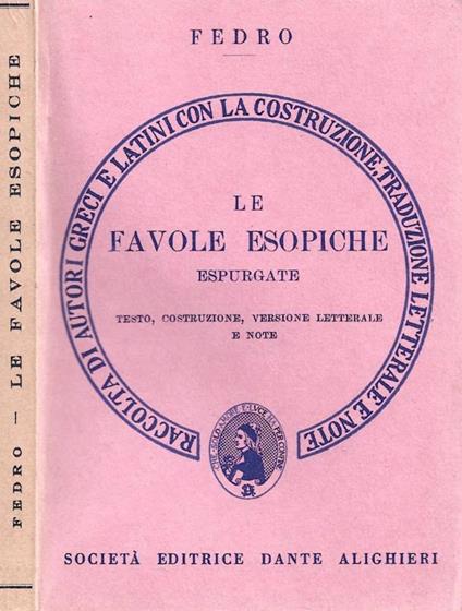 Le favole esopiche espurgate - Fedro - copertina