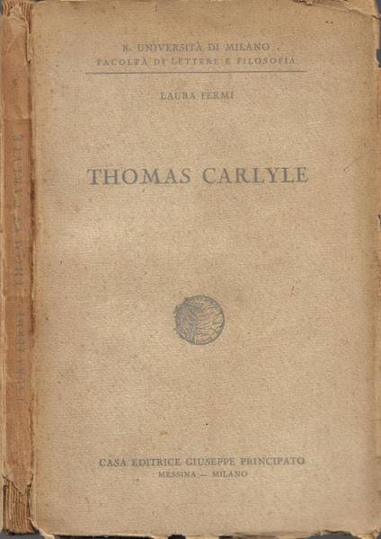 Thomas Carlyle - Laura Fermi - copertina