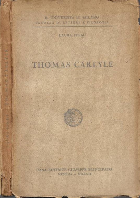 Thomas Carlyle - Laura Fermi - copertina