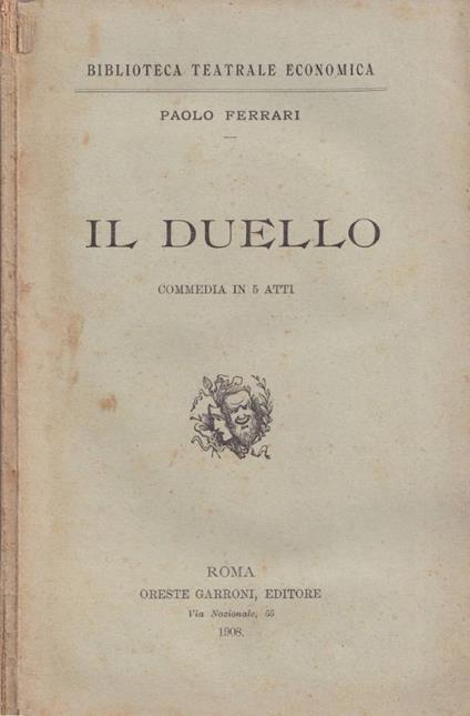 Il duello - Paolo Ferrari - copertina