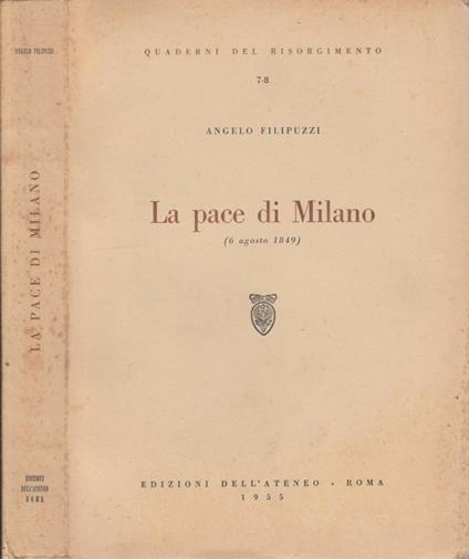 La pace di Milano - Angelo Filipuzzi - copertina