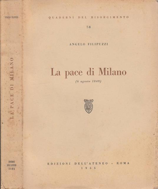 La pace di Milano - Angelo Filipuzzi - copertina