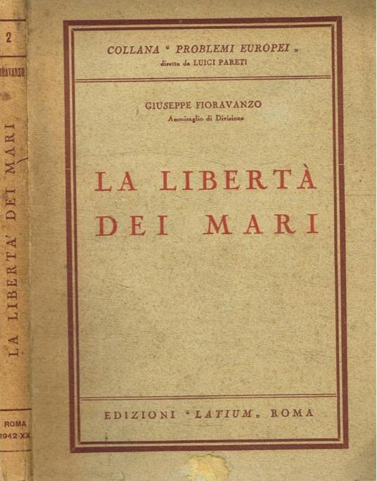 La libertà dei mari - Giuseppe Fioravanzo - copertina
