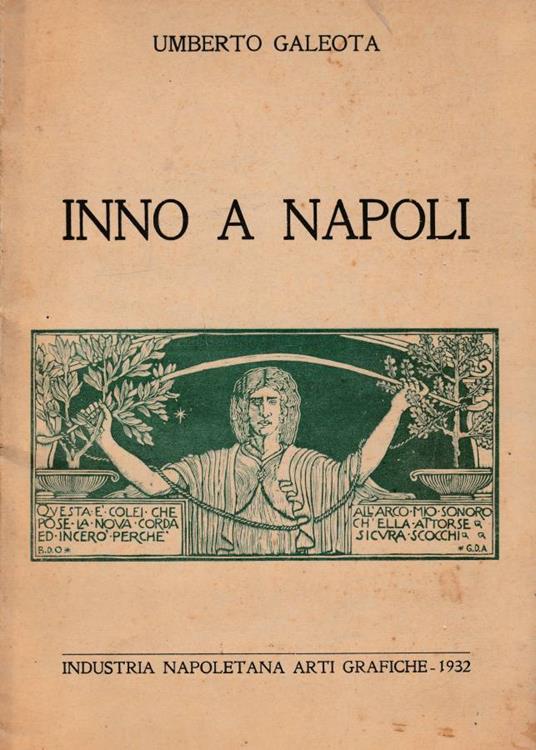 Inno a Napoli (Autografo) - Umberto Galeota - copertina